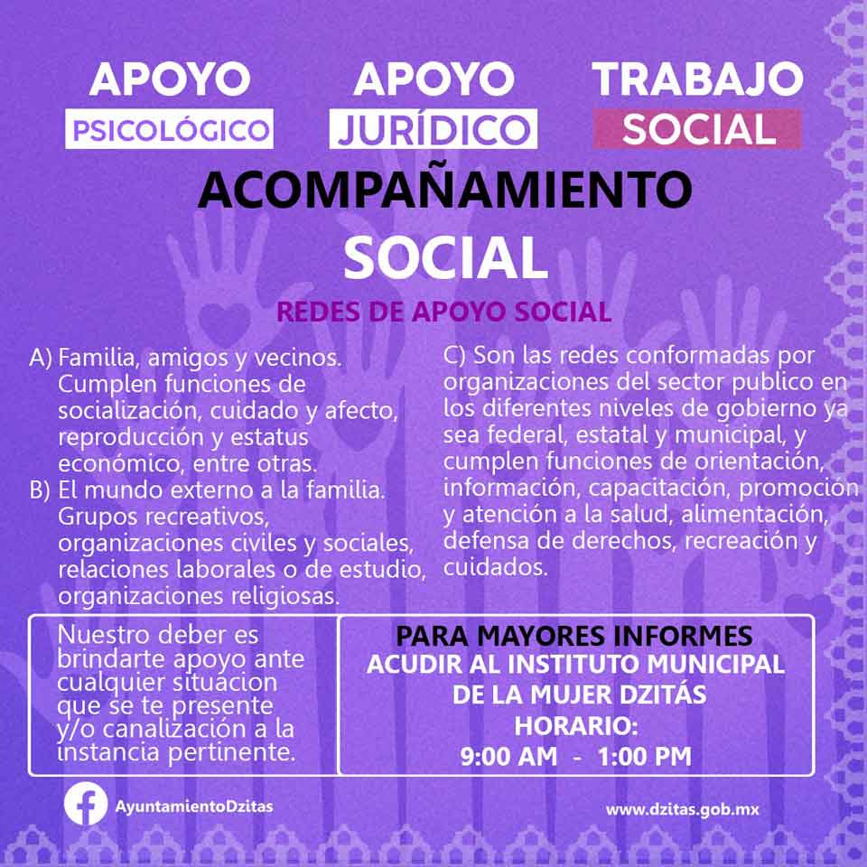 Instituto Municipal de la Mujer Dzitás Acompañamiento Social
