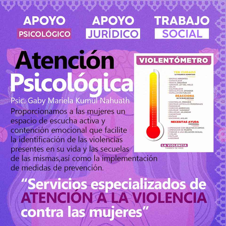 Instituto Municipal de la Mujer Dzitás Atención Psicológica