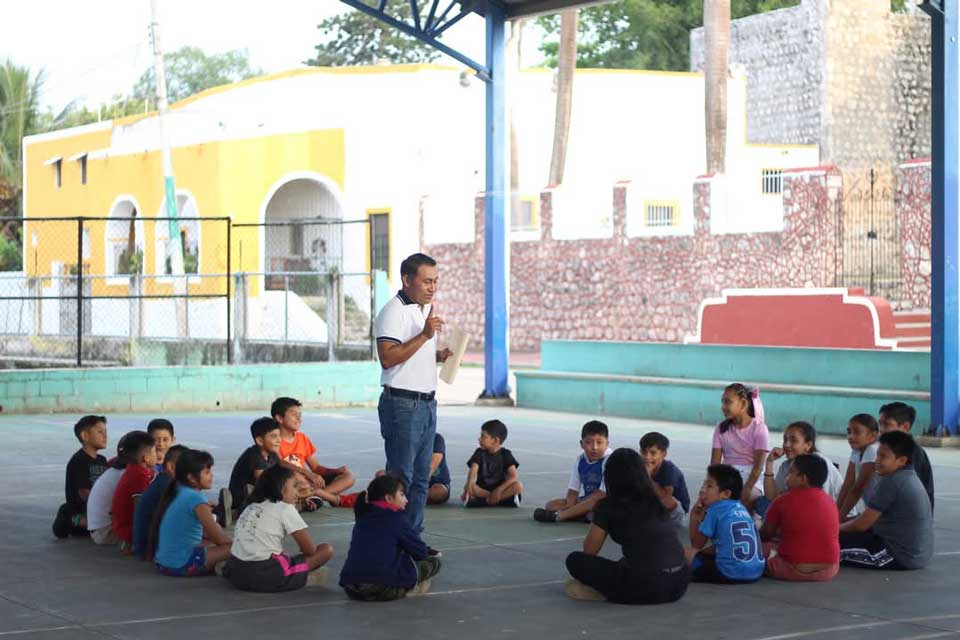 basquetbol para niños de Dzitás