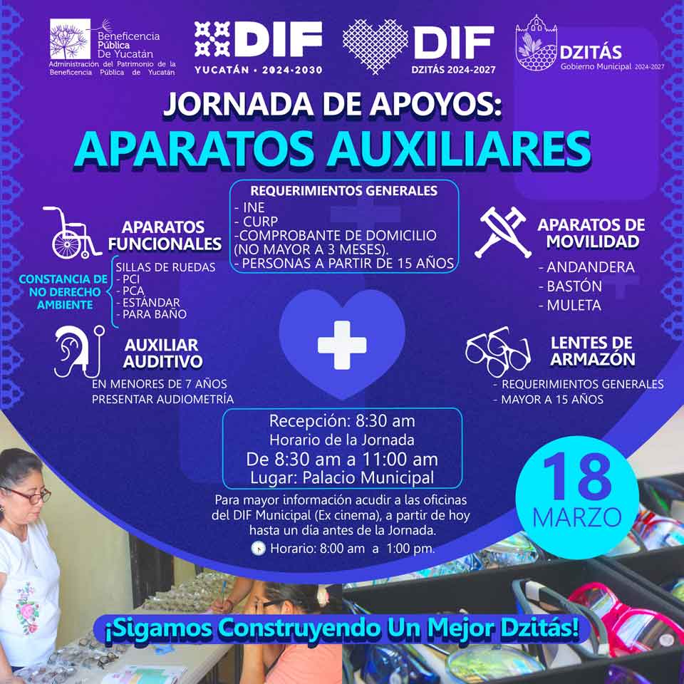 Jornada de apoyos aparatos auxiliares