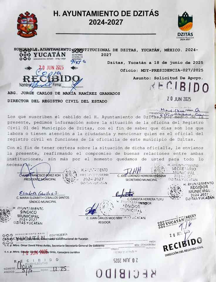 Comunicado Oficial Dzitás