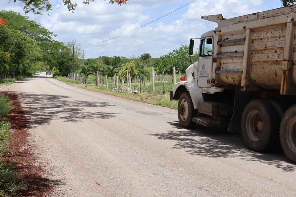 mejoras vialidad estatal incay dzitás