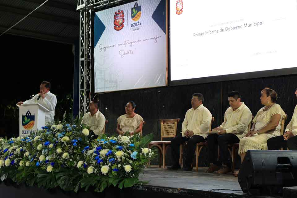 primer informe de gobierno Dzitas Yucatan