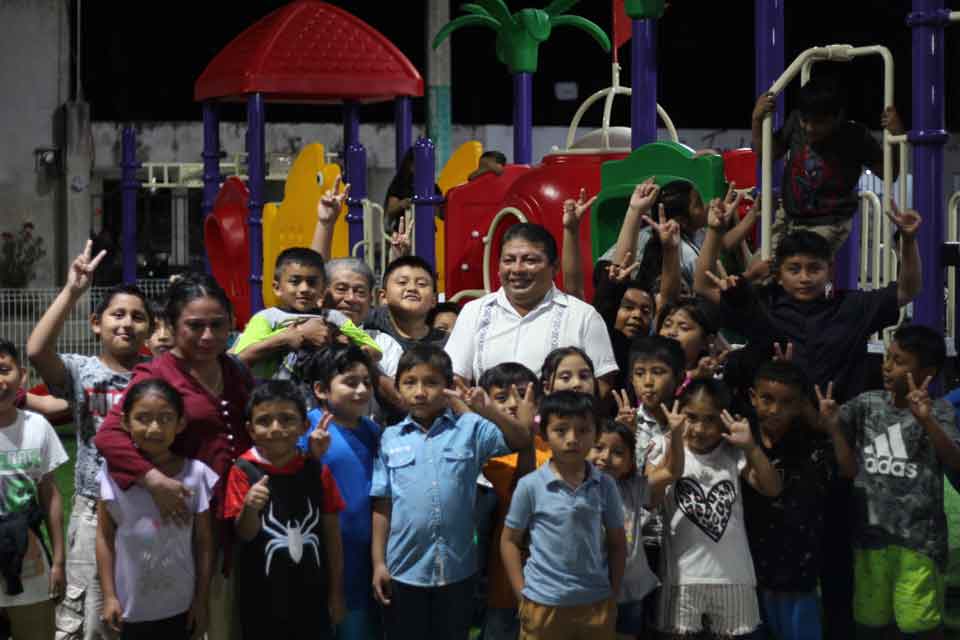 inauguracion parque infantil xocempich dzitás