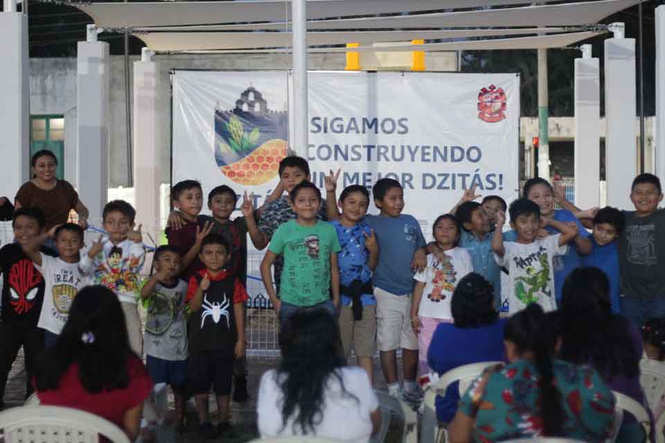 inauguracion parque infantil xocempich dzitás