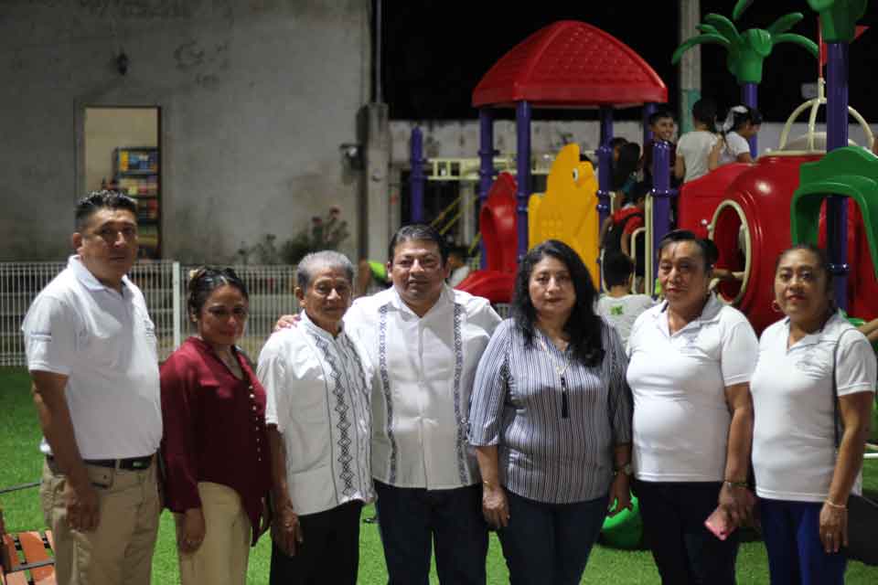inauguracion parque infantil xocempich dzitás