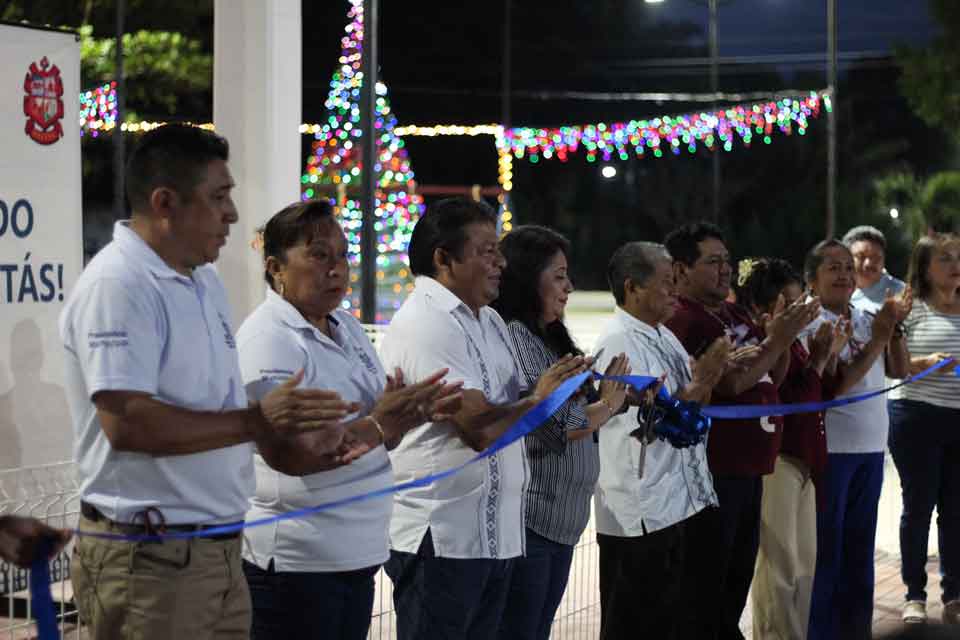inauguracion parque infantil xocempich dzitás