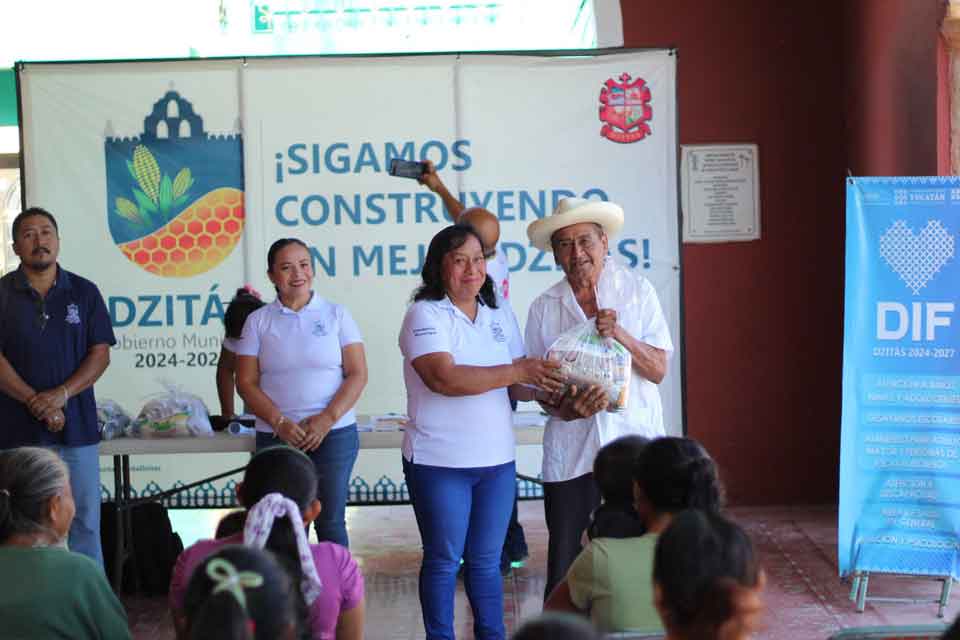 apoyo alimentario en Dzitás